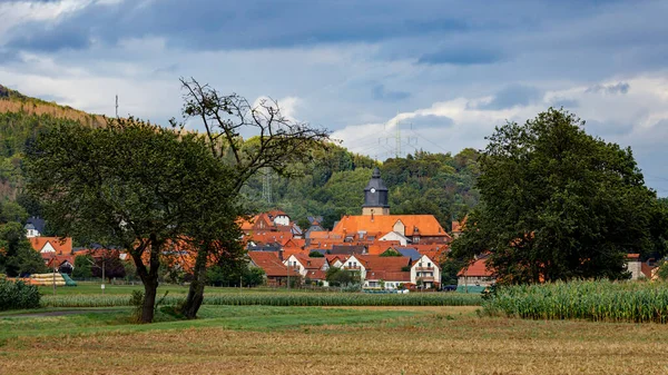 Das Dorf Herleshausen Werratal — Stockfoto