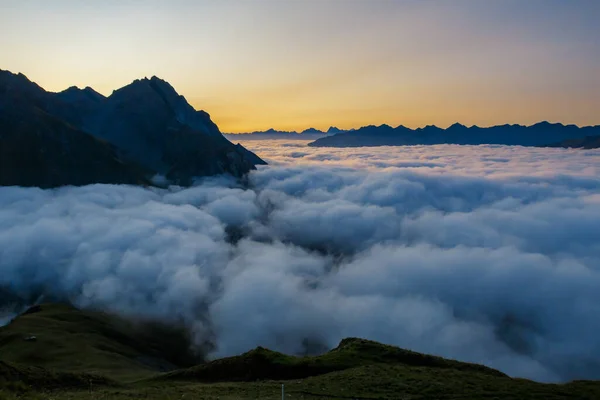 Sunrise Mountains Austria — Stock Photo, Image