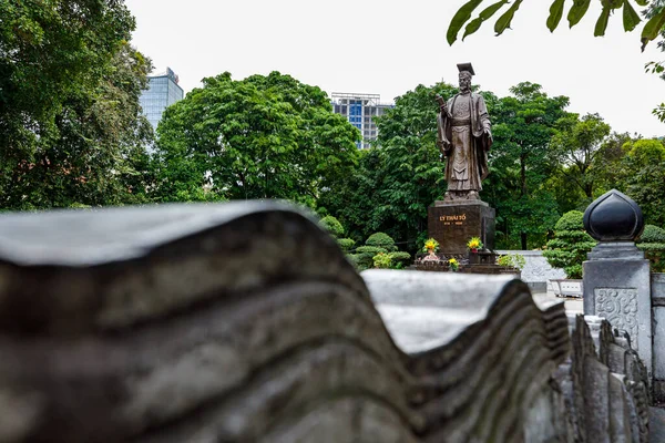 Estátua Confúcio Hanói Vietnã — Fotografia de Stock
