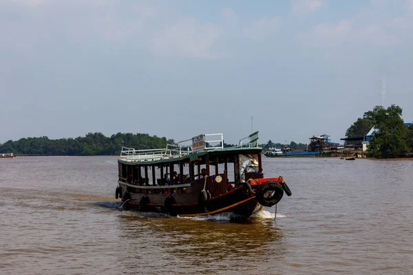 Boats Mekong River Cai Rang Vietnam December 2018 — Stock Photo, Image