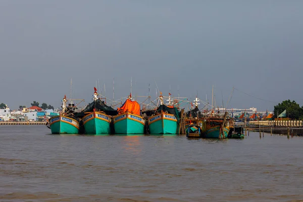 Boats Mekong River Cai Rang Єтнамі Грудень 2018 — стокове фото