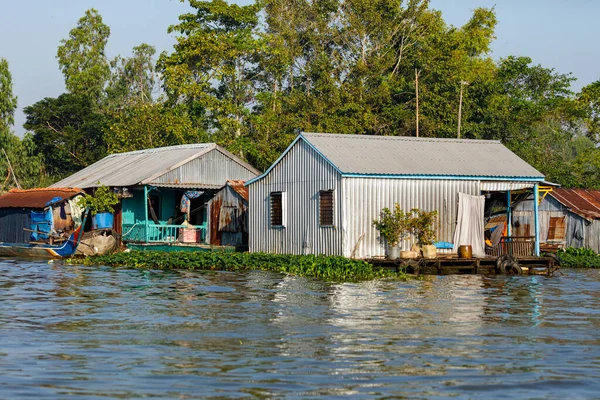 Ferme Piscicole Dans Delta Mékong Vietnam — Photo