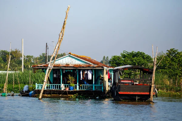 Allevamento Pesci Nel Delta Del Mekong Vietnam — Foto Stock