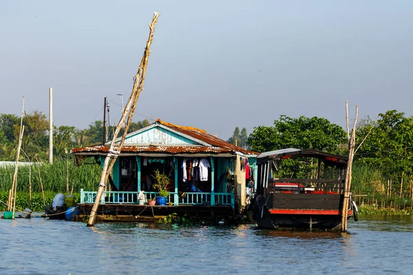 Allevamento Pesci Nel Delta Del Mekong Vietnam — Foto Stock