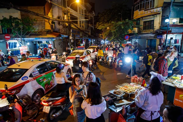 Mercado Nocturno Hanoi Vietnam Noviembre 2019 — Foto de Stock