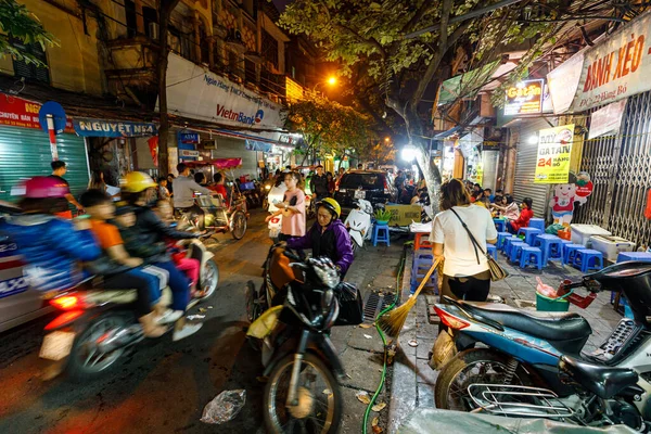 Trafic Fou Hanoi Vietnam Novembre 2019 — Photo