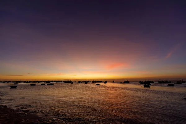 Por Sol Sobre Mar Mui Vietnã — Fotografia de Stock