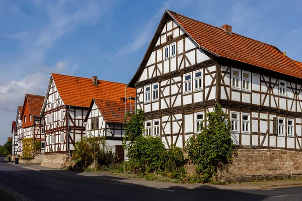 Casas Entramado Madera Pueblo Herleshausen Alemania — Foto de Stock