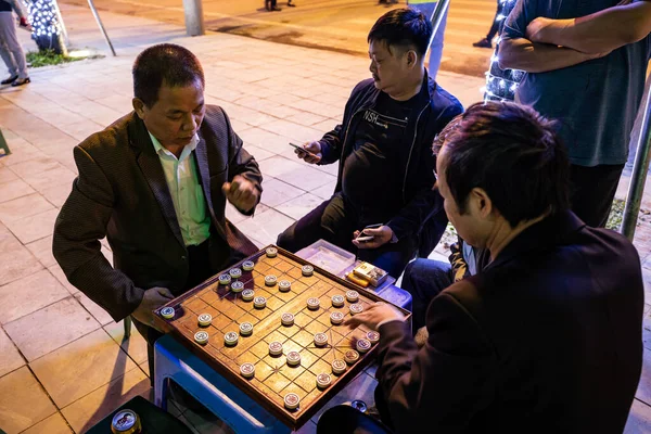 Menschen Spielen Den Straßen Von Dao Bang Vietnam November 2019 — Stockfoto