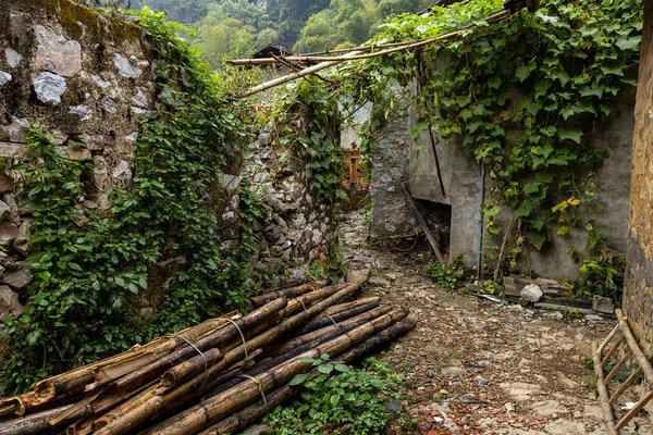 Ruiny Historycznej Wioski Ban Gioc Wietnamie — Zdjęcie stockowe