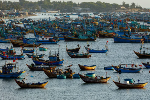 Fischerboots Baía Mui Vietnã — Fotografia de Stock