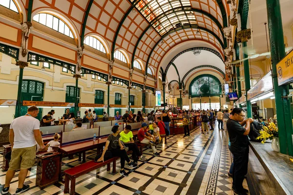 Historic Post Office Chi Minh City Vietnam Dezembro 2019 — Fotografia de Stock