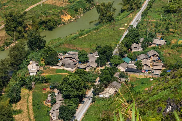 Aldeia Nas Montanhas Giang Vietnã — Fotografia de Stock