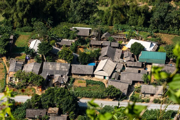 Villaggio Nelle Montagne Giang Vietnam — Foto Stock