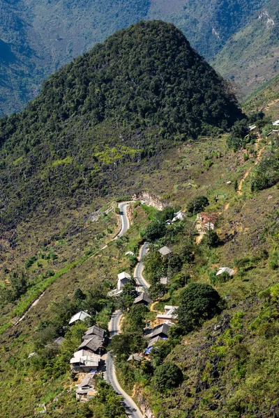 Villaggio Nelle Montagne Giang Vietnam — Foto Stock