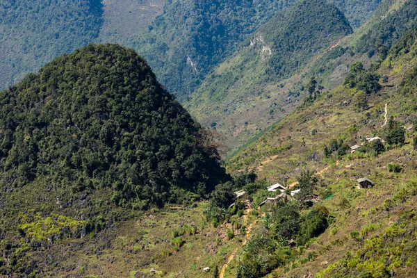 Villaggio Nelle Montagne Giang Vietnam — Foto Stock