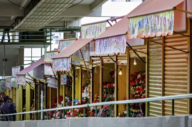 Bolivya 'daki La Paz Pazar Salonu' ndan alışveriş, Nisan 08, 2012