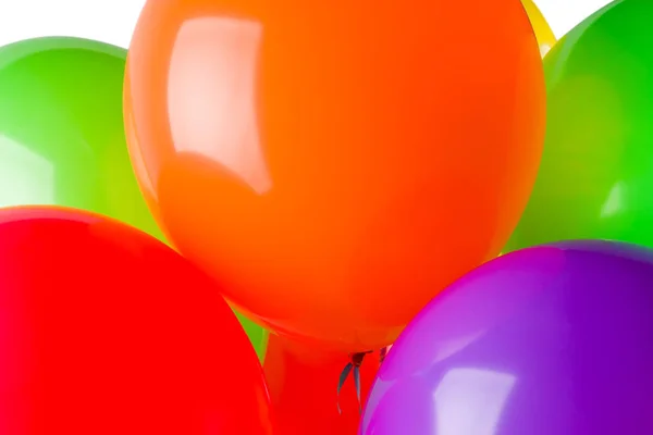 Fliegender Ballon Auf Weißem Hintergrund Isoliert — Stockfoto