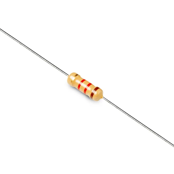 Resistor Voltage White Background Macro — Stock Photo, Image