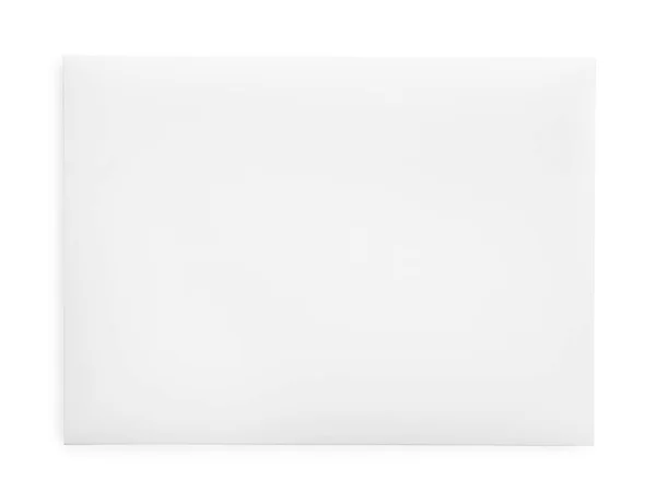 Envelope Sobre Fundo Branco Isolado Close — Fotografia de Stock