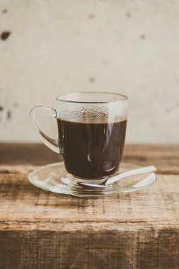 Siyah kahve kahve Kupası - vintage filtre