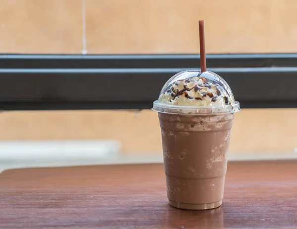 chocolate smoothie in coffee shop