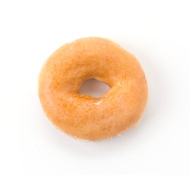 Beyaz arka plan üzerinde tatlı çörek