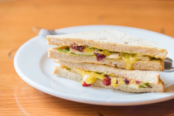 Pollo Sandwich Punto Focale Morbido — Foto Stock