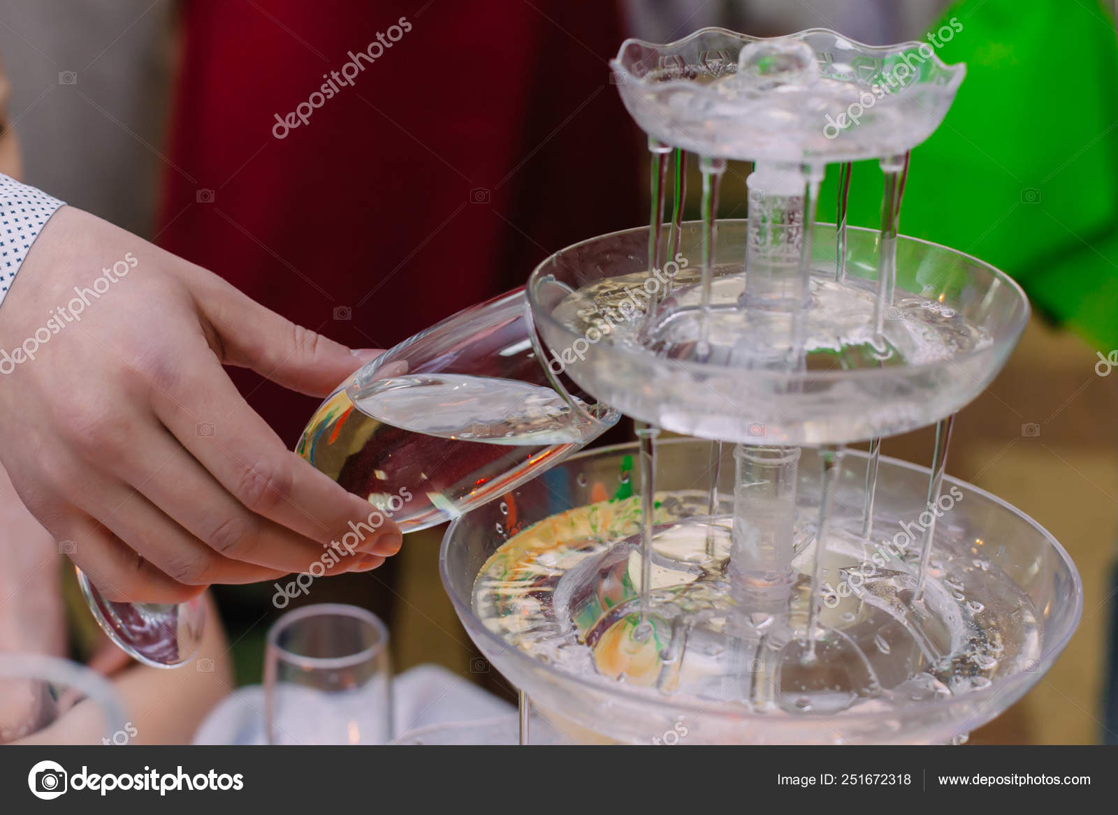 Table Decoration At A Wedding Reception In Restaurant Wine