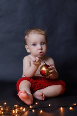 Yeni Yıl Konsepti. Noel Kavramı. Küçük Bo.