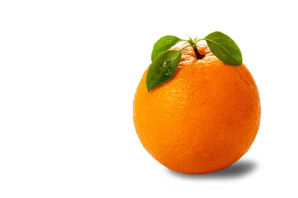 Juicy ripe orange Isolated on a white background — Stock Photo, Image