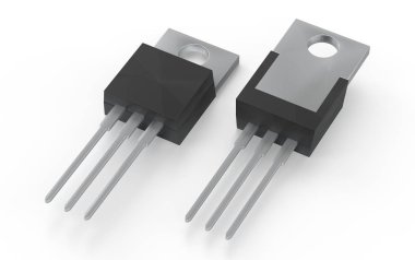 İzole 220 Mosfet elektronik paket 3d çizim