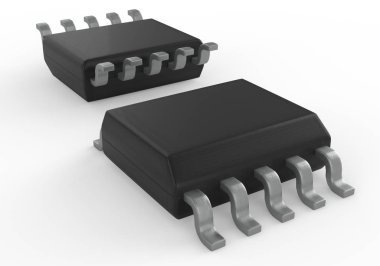 Electrionic devre çip paket Ssop 3d çizim