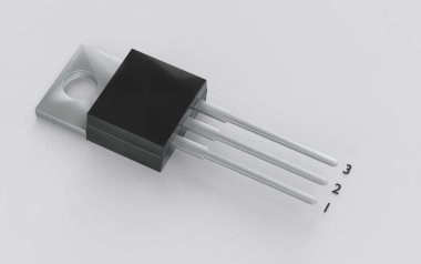 İzole-220 elektronik paketi bağlantı numaralama 3d çizim ile