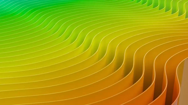 彩虹几何弯曲五颜六色的棱镜光3d 例证 — 图库照片