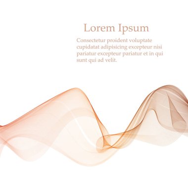 Beyaz arka plan vektörü üzerinde soyut bej çizgi altın dalga sarı bant