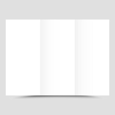 Modern yaratıcı şablon tasarım için boş bir alana sahip üç iş broşürü.