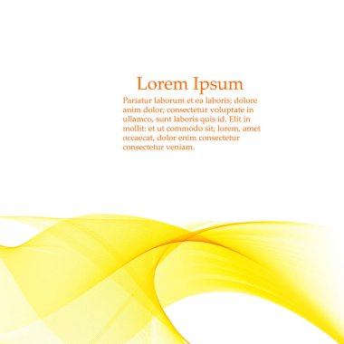 Soyut turuncu dalga tasarım elementi. Soyut pürüzsüz renk dalgalı vektörü.