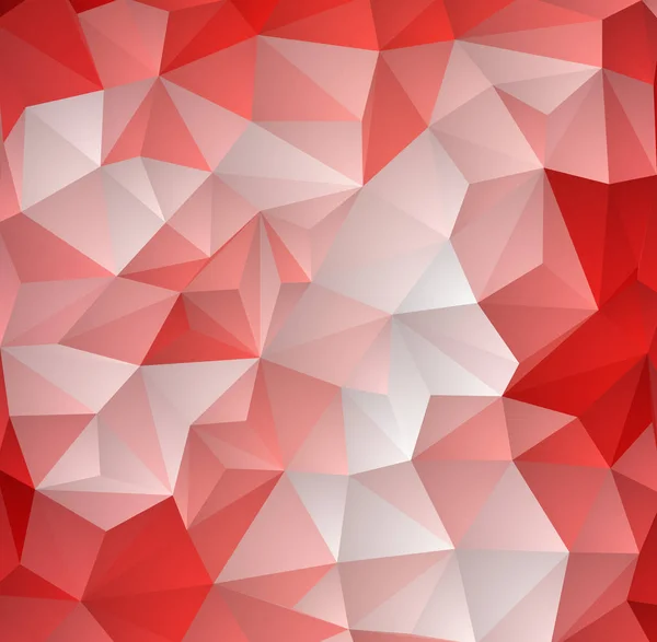 Light Red vector Low poly crystal background. Polygon design pattern. Low poly illustration. — Stock Vector