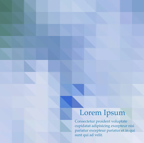 Fond mosaïque abstrait vectoriel bleu. Illustration géométrique en style Origami avec dégradé . — Image vectorielle