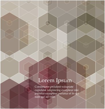 Vektör altıgenler arka plan. Geometrik desen. Renkli altıgen bal tarakları ile soyut vektör