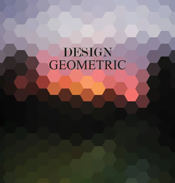 Vektorsechsecke Hintergrund. geometrisches Muster. abstrakter Vektor mit bunten sechseckigen Honigwaben — Stockvektor