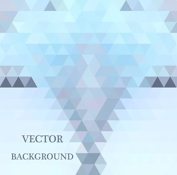 Abstrakter geometrischer Hintergrund mit transparenten Dreiecken. Vektorillustration. — Stockvektor
