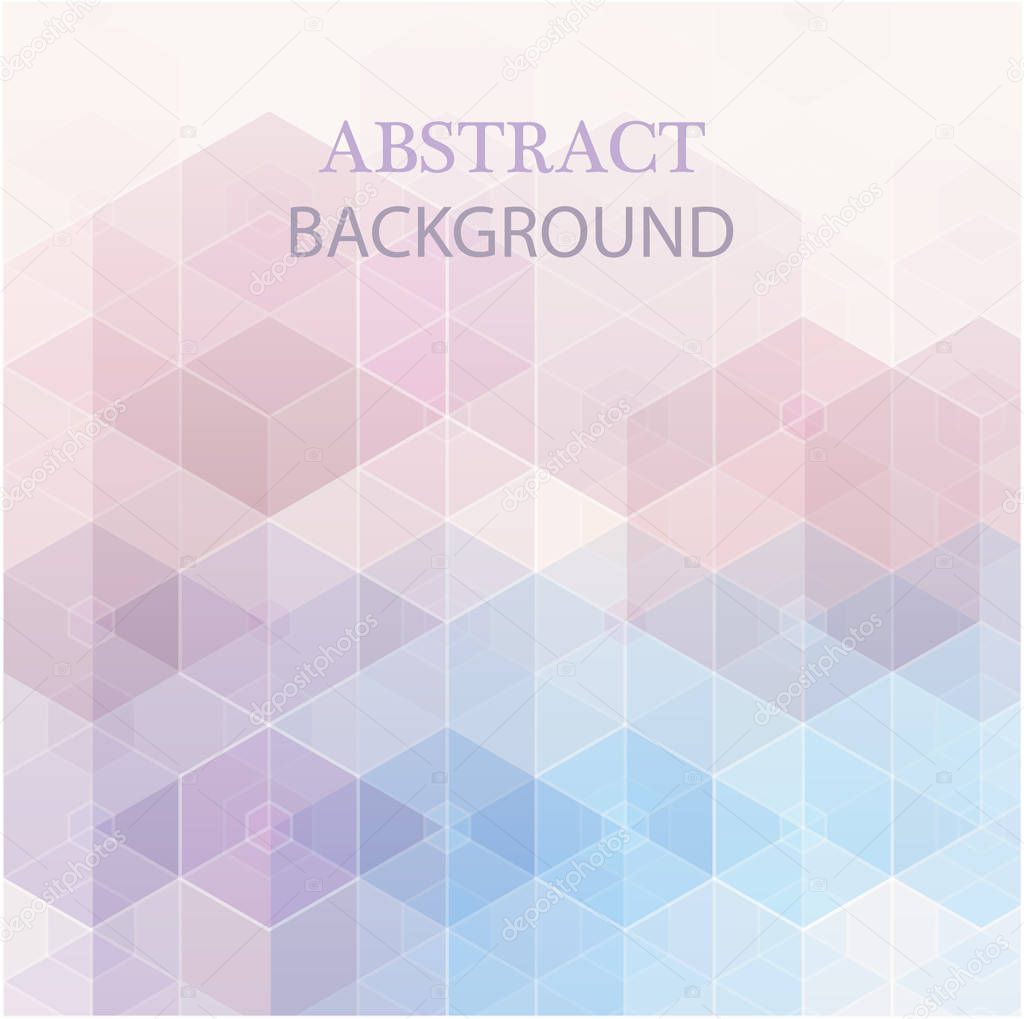 abstract blue, purple color hexagon background. vector. geometric pattern with gradient. ideas for your business presentations.