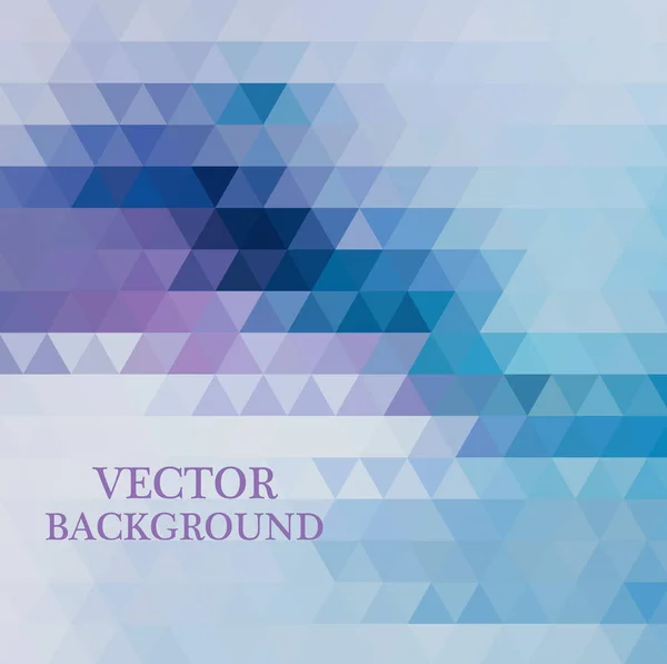 Abstract geometric background with transparent triangles. Vector illustration. — Stock Vector