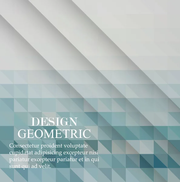 Abstract vector template design, brochura, Web sites, folheto, com fundos triangulares geométricos coloridos, logotipo e texto separadamente. —  Vetores de Stock