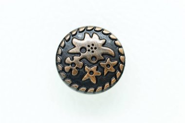 Vintage tarzı yuvarlak Metal kot düğmesi