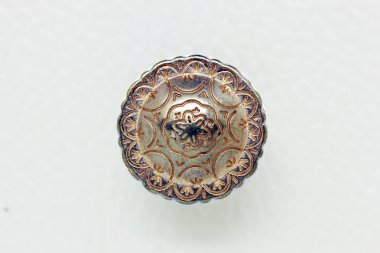 Vintage tarzı yuvarlak Metal kot düğmesi