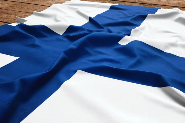 핀란드의 국기입니다 핀란드어 플래그 평면도 — 스톡 사진