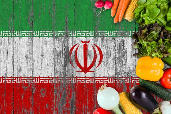 Legume Proaspete Din Iran Masă Conceptul Gătit Fundalul Pavilionului Din — Fotografie, imagine de stoc